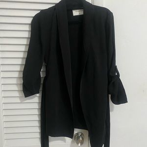 Babaton blazer with adjustable waist tie